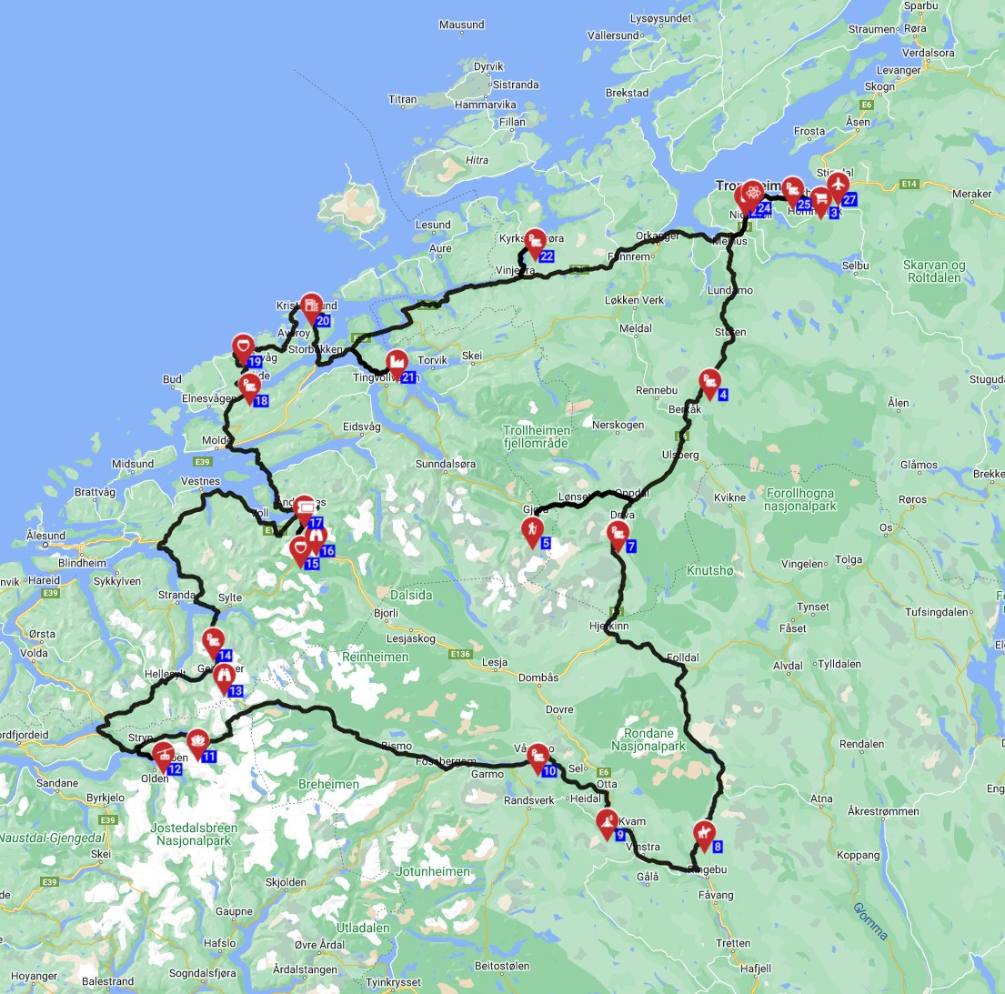 Trondheim Round Trip -Through Norways Breathtaking Fjords and Coastal Treasures